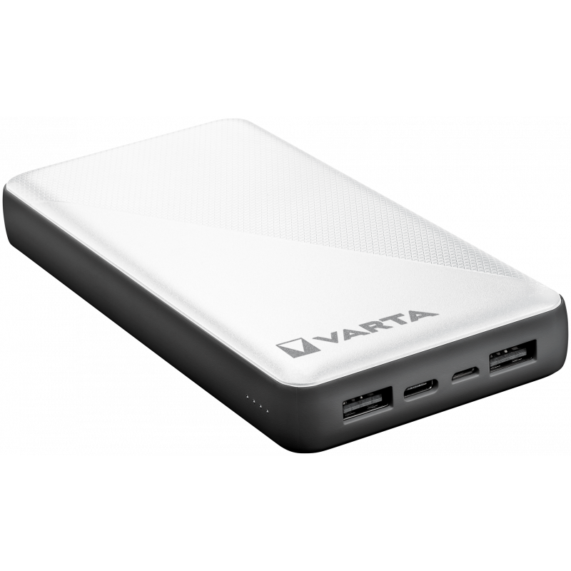 Baterie Externa Varta Energy, 20000mAh, 15W, 1 x USB-C - 2 x USB-A, Alba