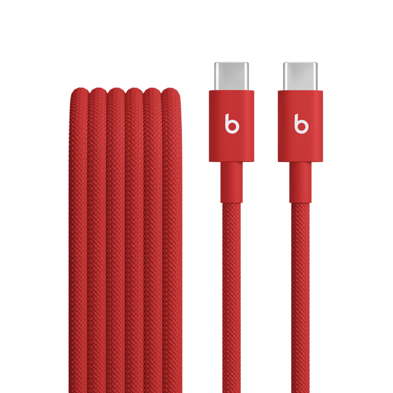 Cablu Date si Incarcare USB-C - USB-C Beats, 1.5m, Rosu