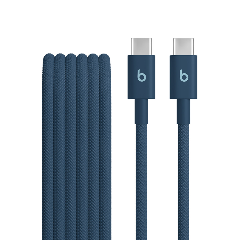 Cablu Date si Incarcare USB-C - USB-C Beats, 1.5m, Albastru