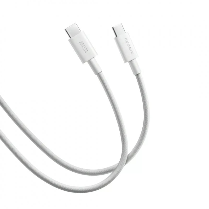 Cablu Date si Incarcare USB-C - USB-C Xiaomi, 120W, 1m, Alb BHR087KGL