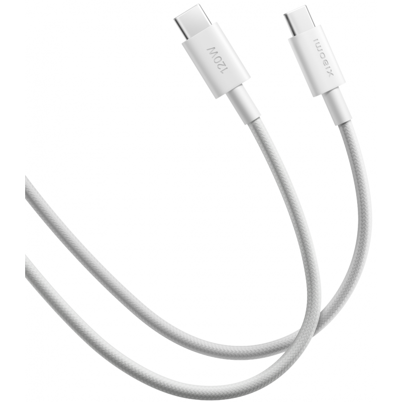 Cablu Date si Incarcare USB-C - USB-C Xiaomi, 120W, 2m, Alb BHR087AGL