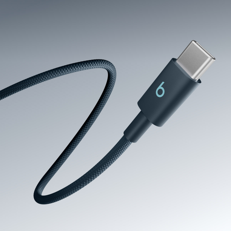 Cablu Date si Incarcare USB-C - USB-C Beats, 1.5m, Albastru