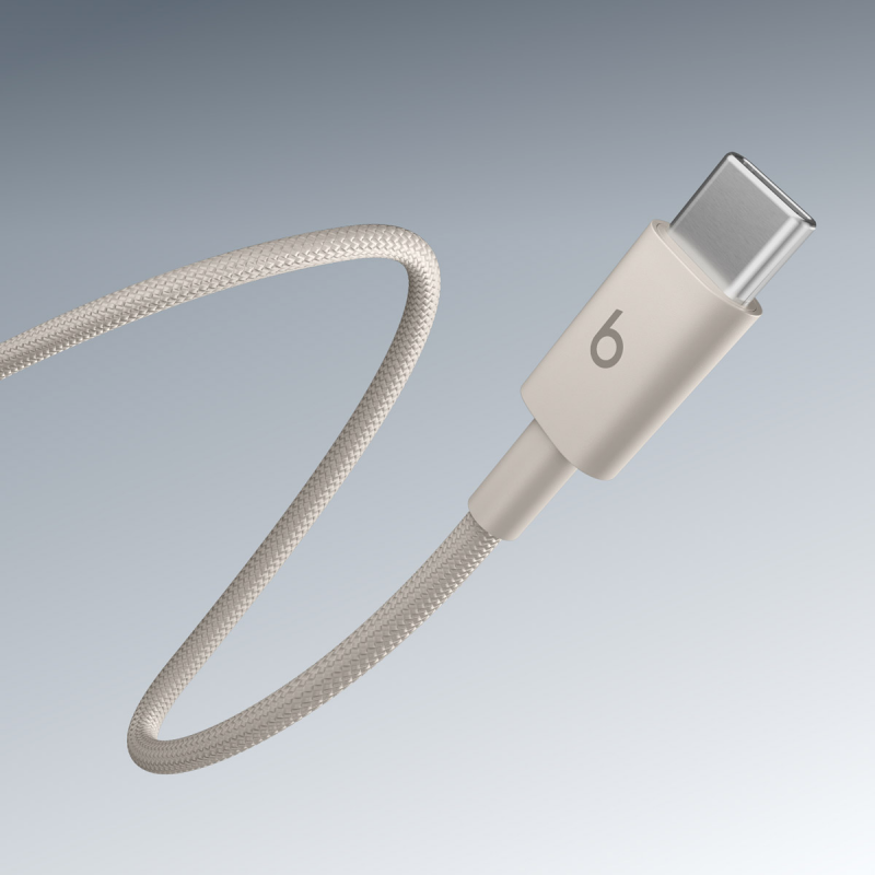Cablu Date si Incarcare USB-C - USB-C Beats, 1.5m, Bej