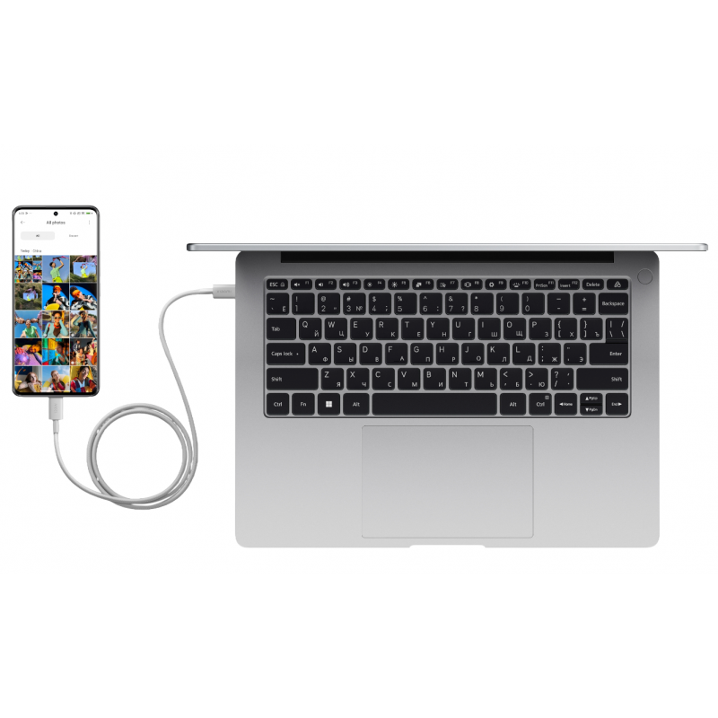 Cablu Date si Incarcare USB-C - USB-C Xiaomi, 120W, 2m, Alb BHR087AGL