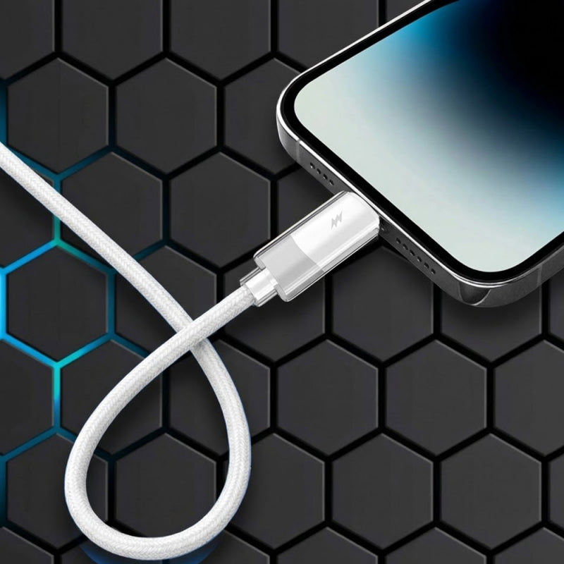Cablu Date si Incarcare USB-C - USB-C Lito LD07, 60W, 1m, Alb